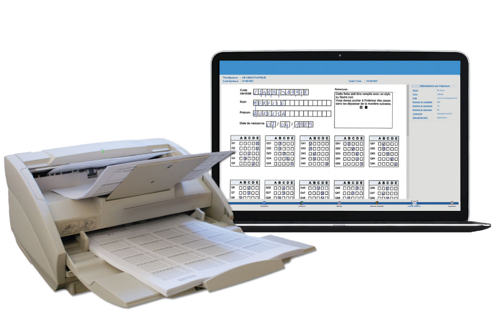 Automatically scoring multiple-choice tests